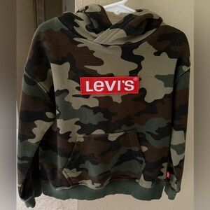 Levi’s Kids’ Pullover Hoodie Sweatshirt - Little Boy Size 4 - Camo